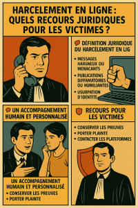 Harcèlement en ligne : quels recours juridiques pour les victimes ?